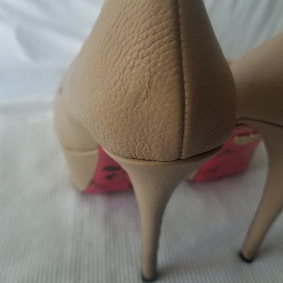 Rare/Leather Betsy Johnson Gillian Platform Pump - Picture 6 of 6
